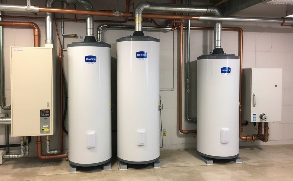 Heat pump water heaters in series operation