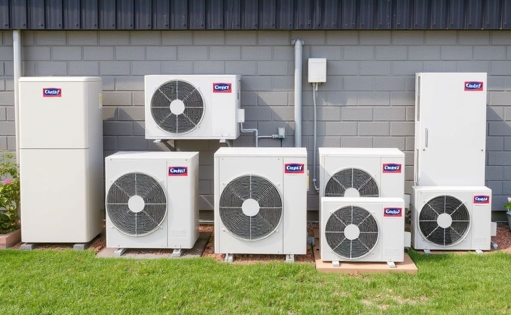 Heat pumps comparison with diverse designs and styles