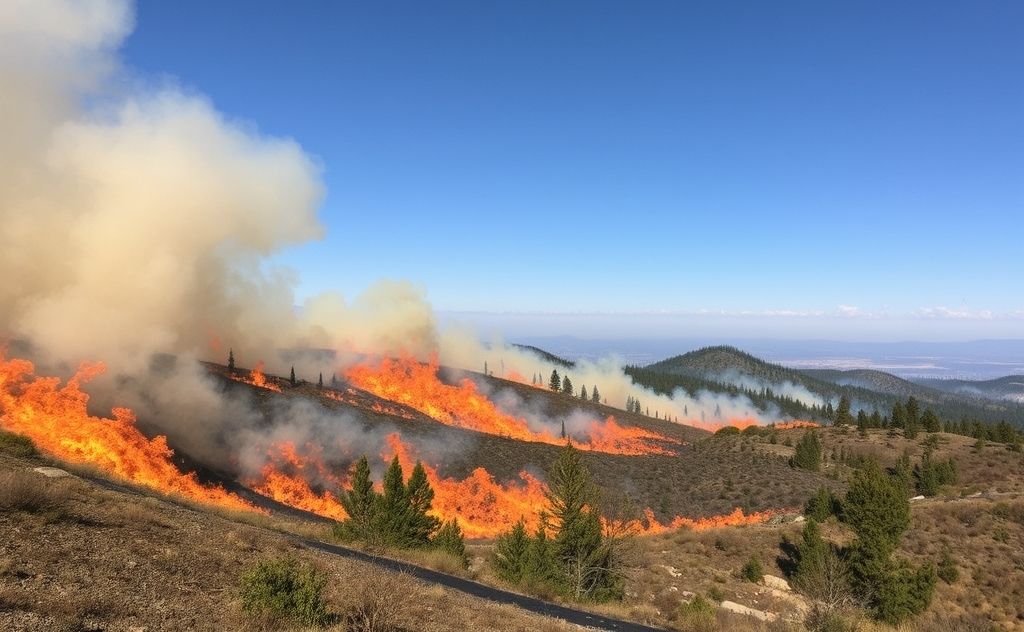 Heat-driven wildfires affecting regions and ecosystems
