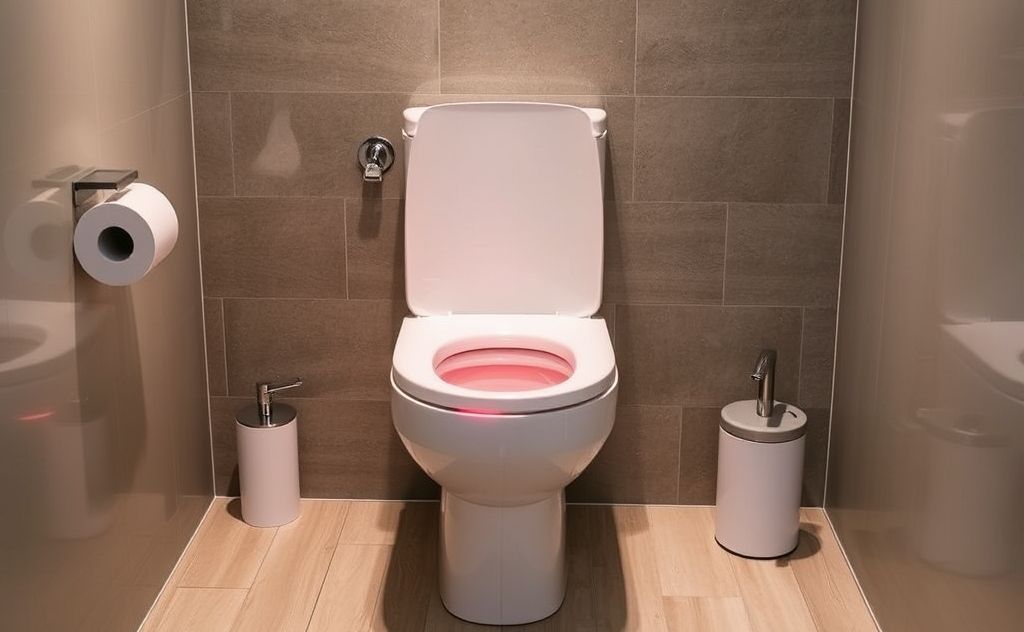Heated toilet water system enhances comfort hygiene