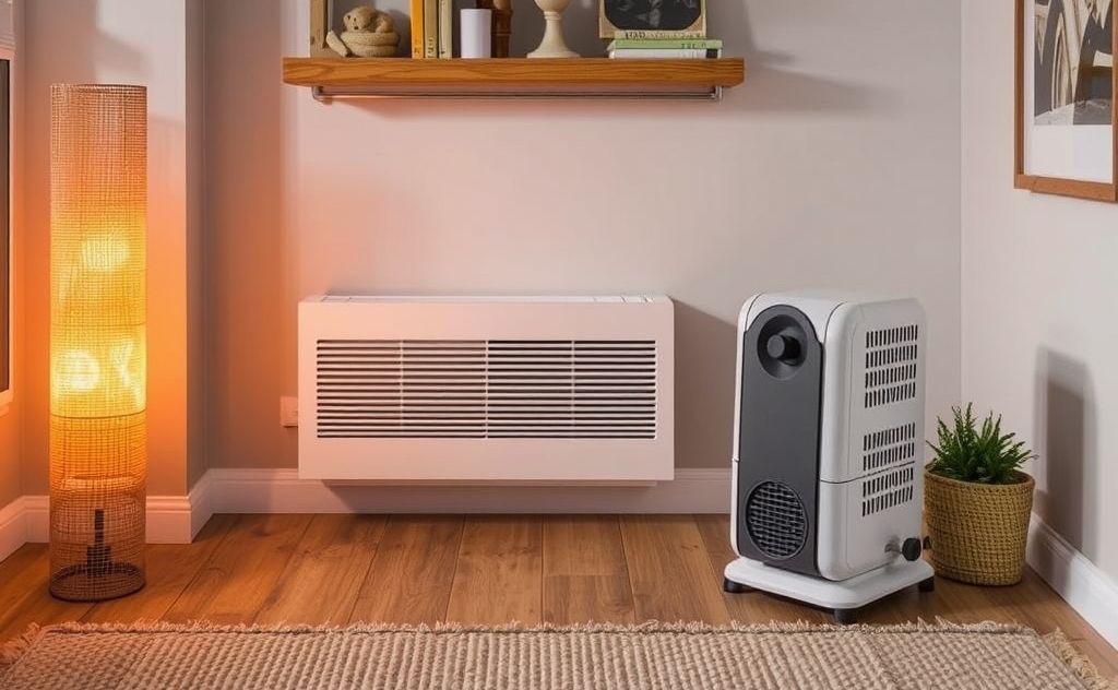 Heater for small rooms with efficient warmth