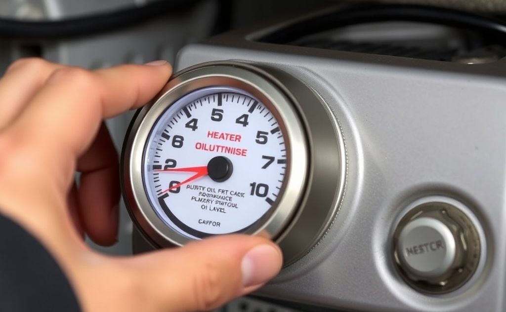 Heater oil level check for optimal performance