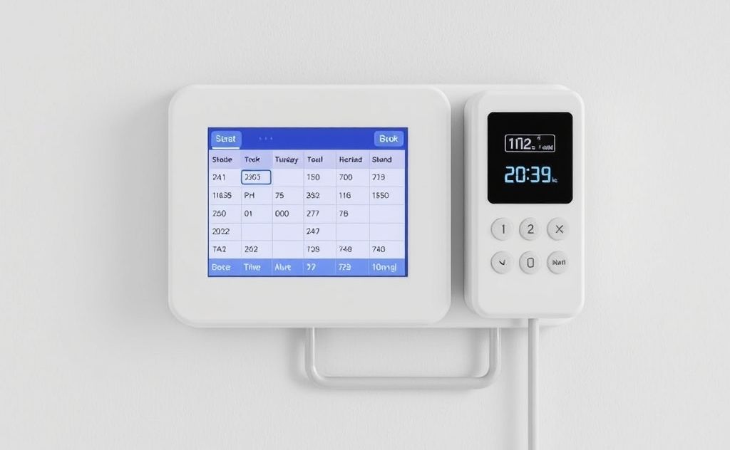 Heater schedule smart control system setup