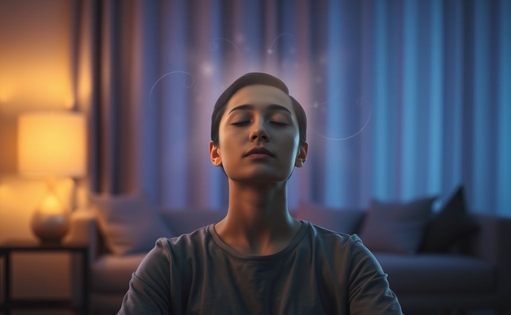 Heavy head sensation post-meditation experience