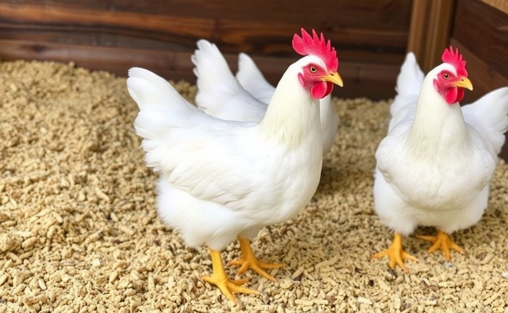Hemp bedding options for happy healthy chickens