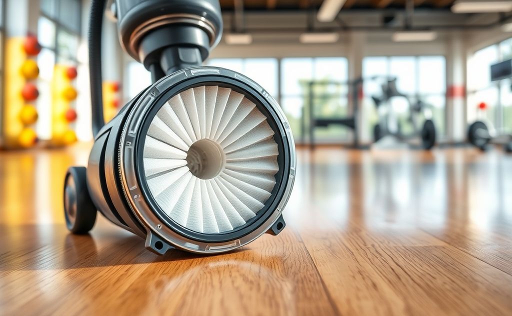 Hepa filtration benefits for gym floor vacuums