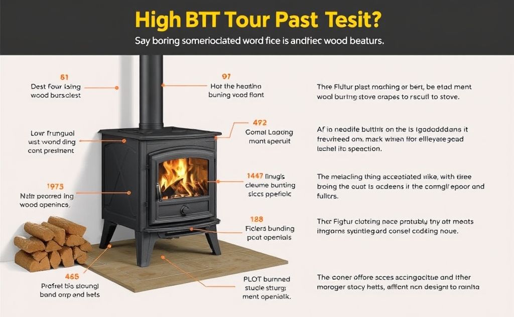 High Btu wood burning stove design and features