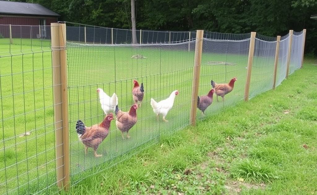 High fence needed for chicken predator protection