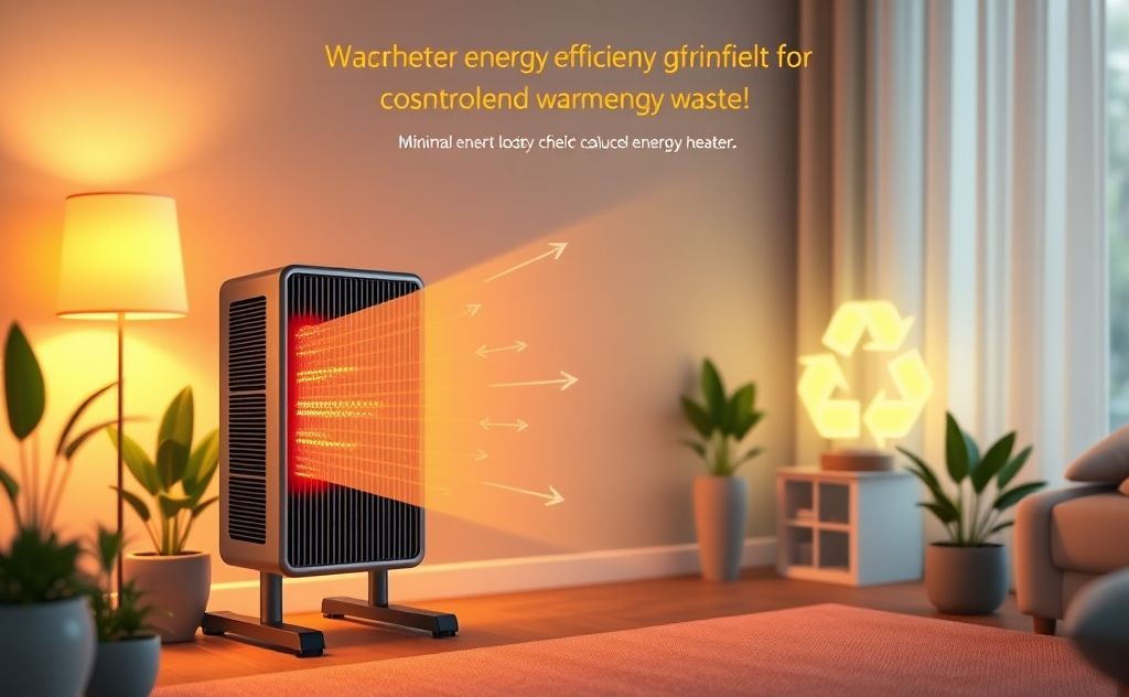 Higher energy efficiency reduces waste in heaters