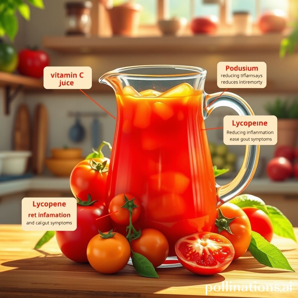 Tomato Juice: Nutrients for Gout Relief