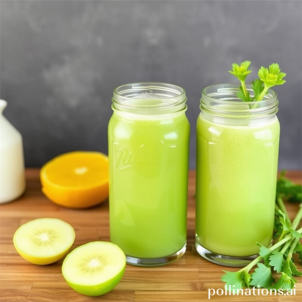 Variations of Homemade Celery Juice: Citrus Twist, Refreshing Cucumber, and Sweet Apple or Pineapple