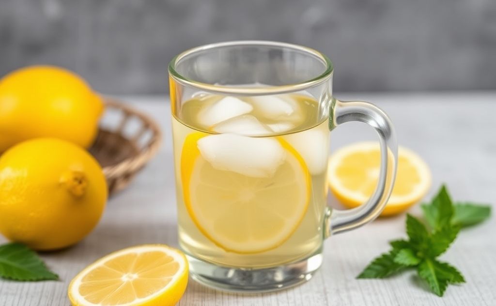 Hot water and lemon juice for digestive relief