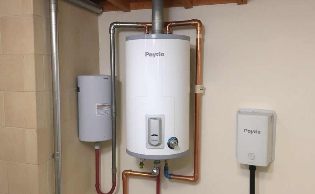 Hot water heater with recirculating pump system