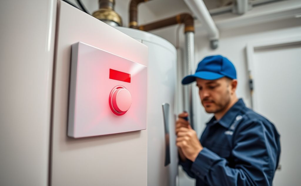 Hot water tank red light flashing issue fix