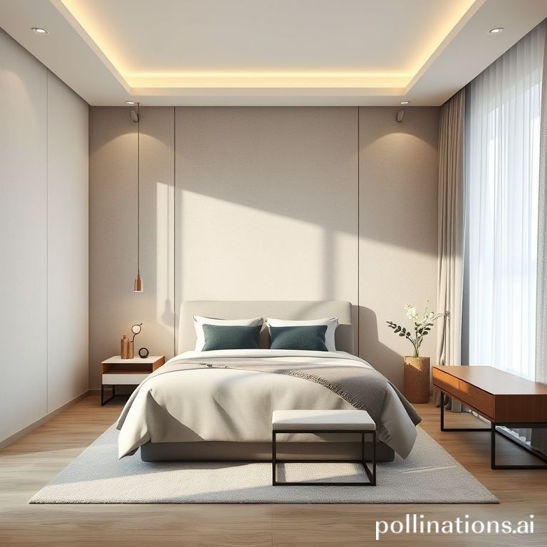 Kamar tidur hotel look