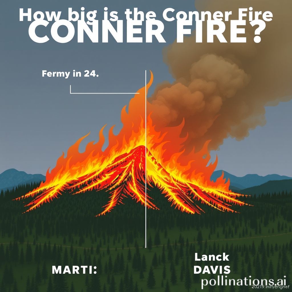 How big is the Conner Fire? See how it compares to Martis and Davis fires