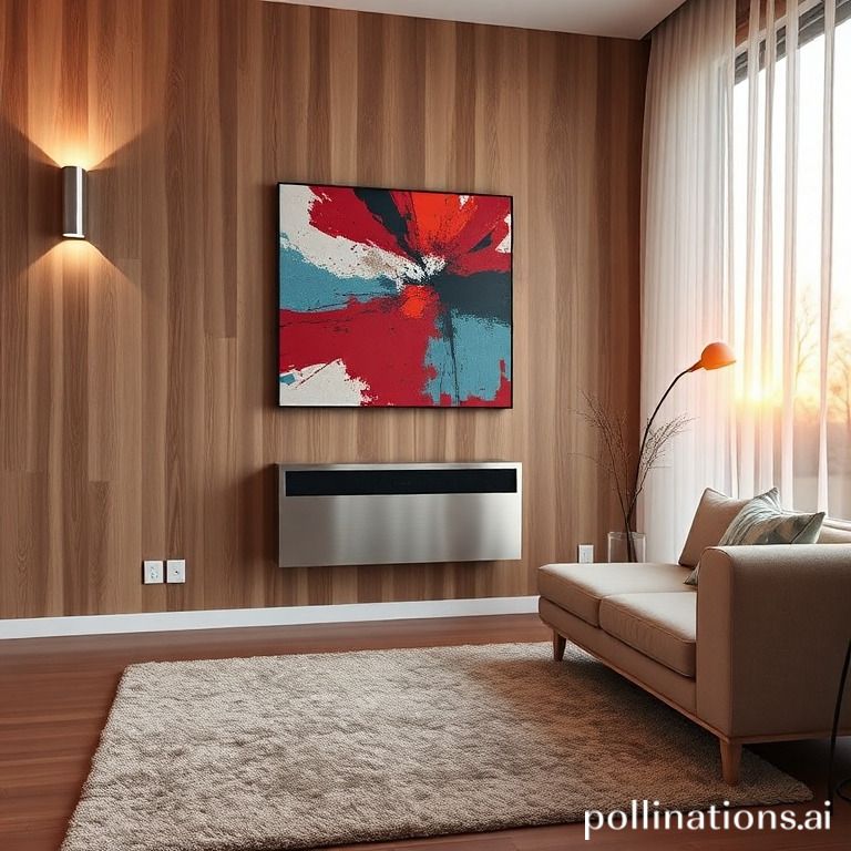 How can a contemporary heater be a focal point in a room?