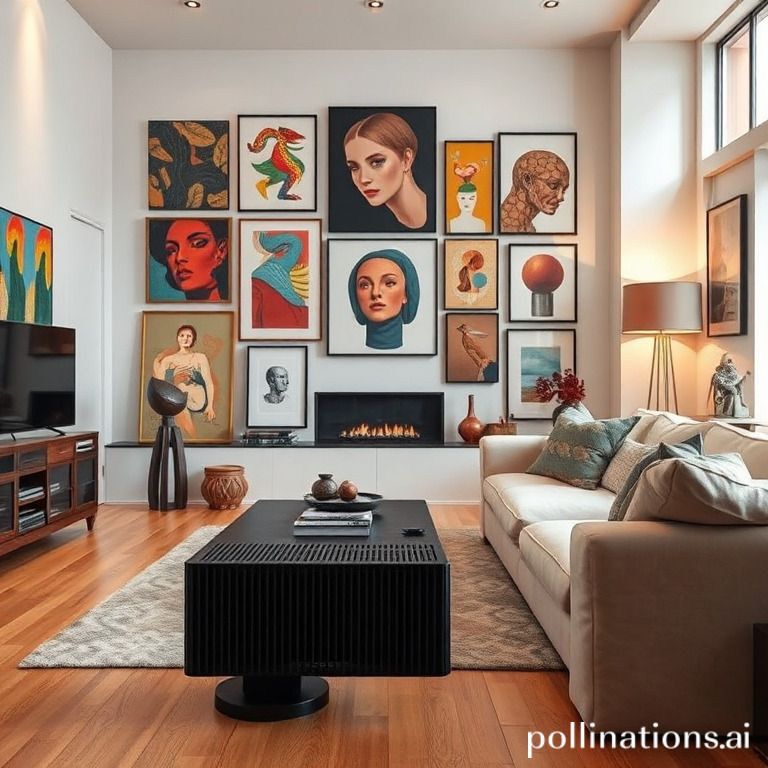 How can a contemporary heater become a central decorative element?