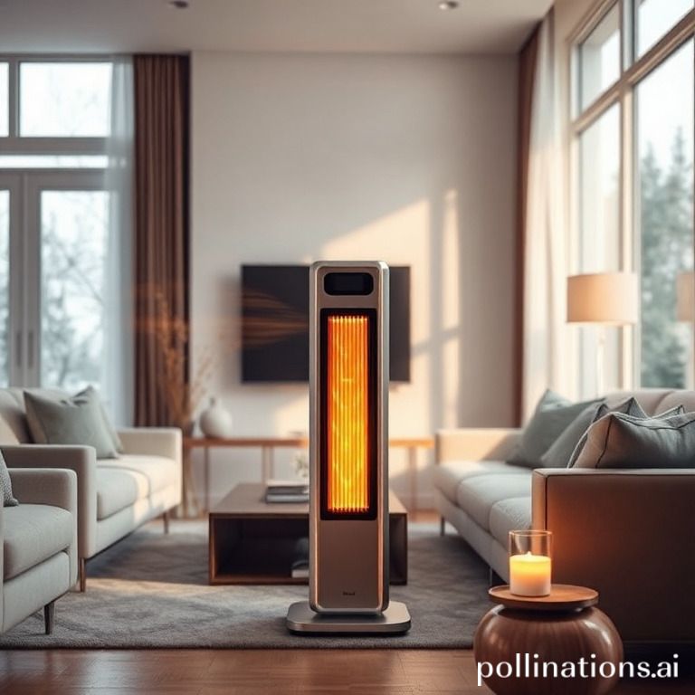 How can a contemporary heater optimize air circulation in a room?