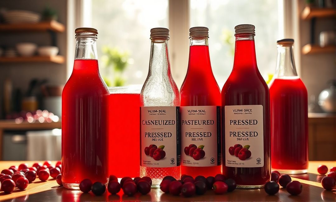 How do different methods affect cranberry juice shelf life