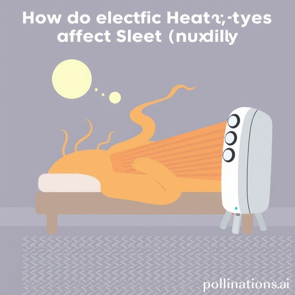 How do electric heater types affect sleep quality?