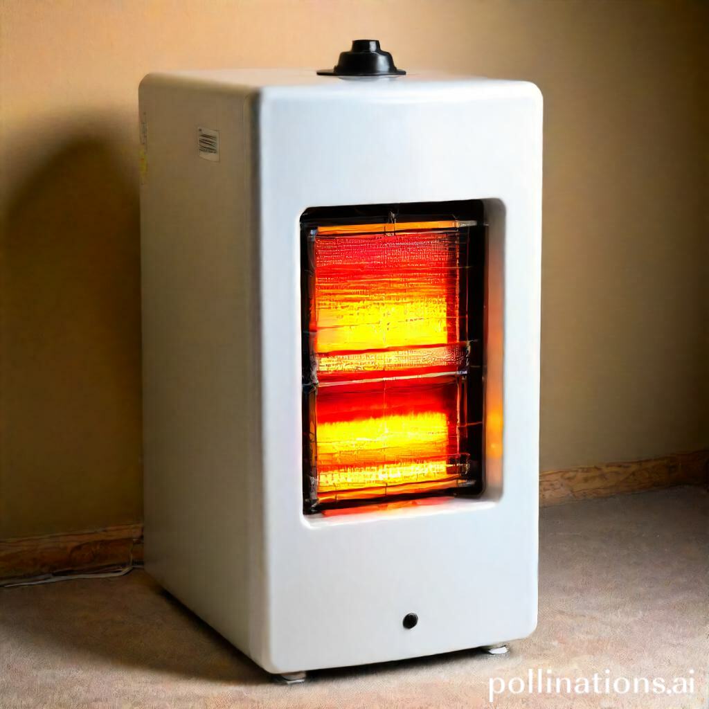 How does heat distribution work in a radiant heater?