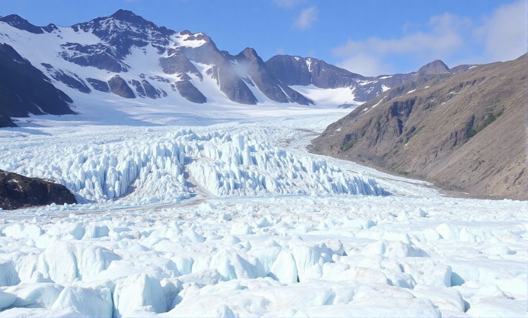 How does temperature affect glacier melt