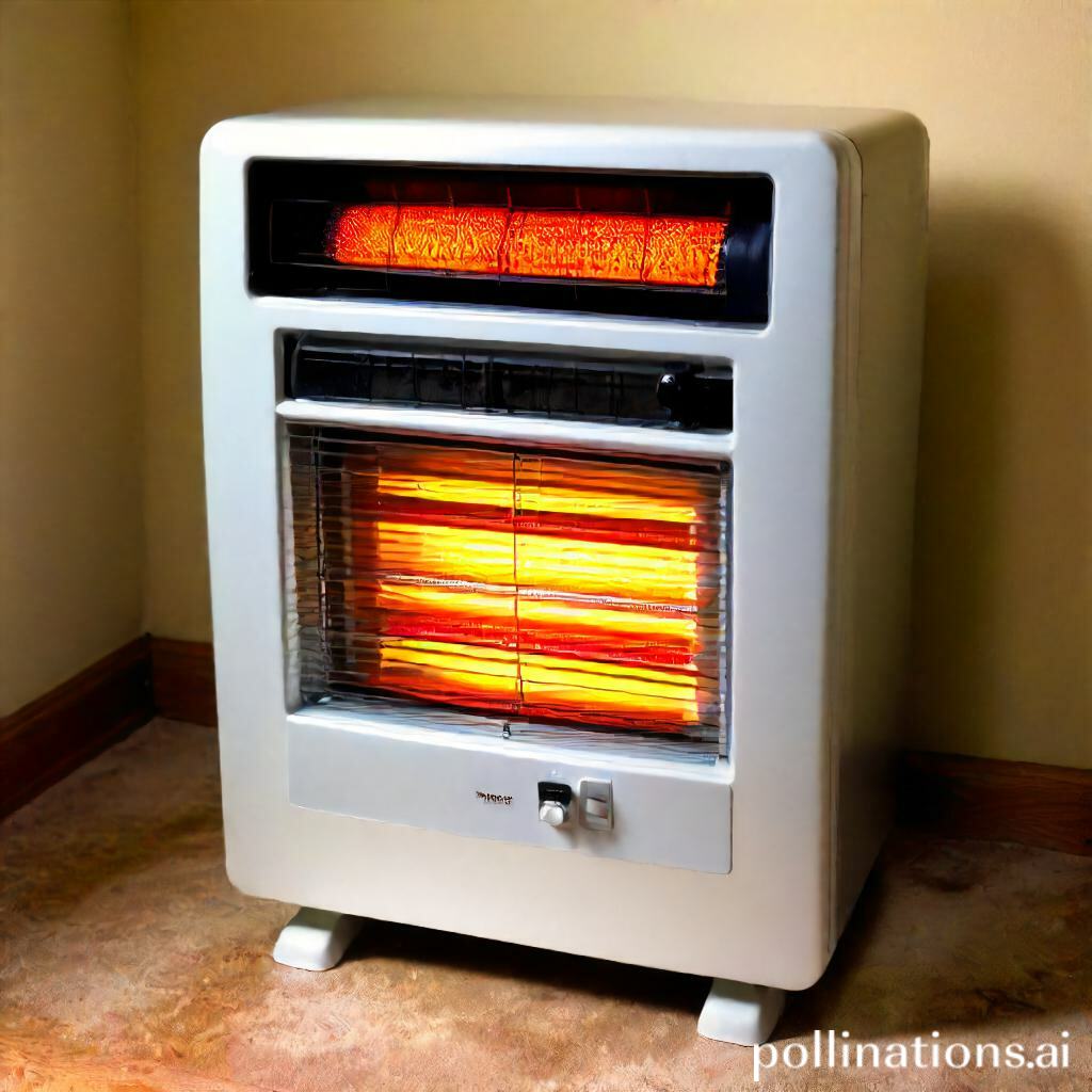 How does temperature control work in a radiant heater?