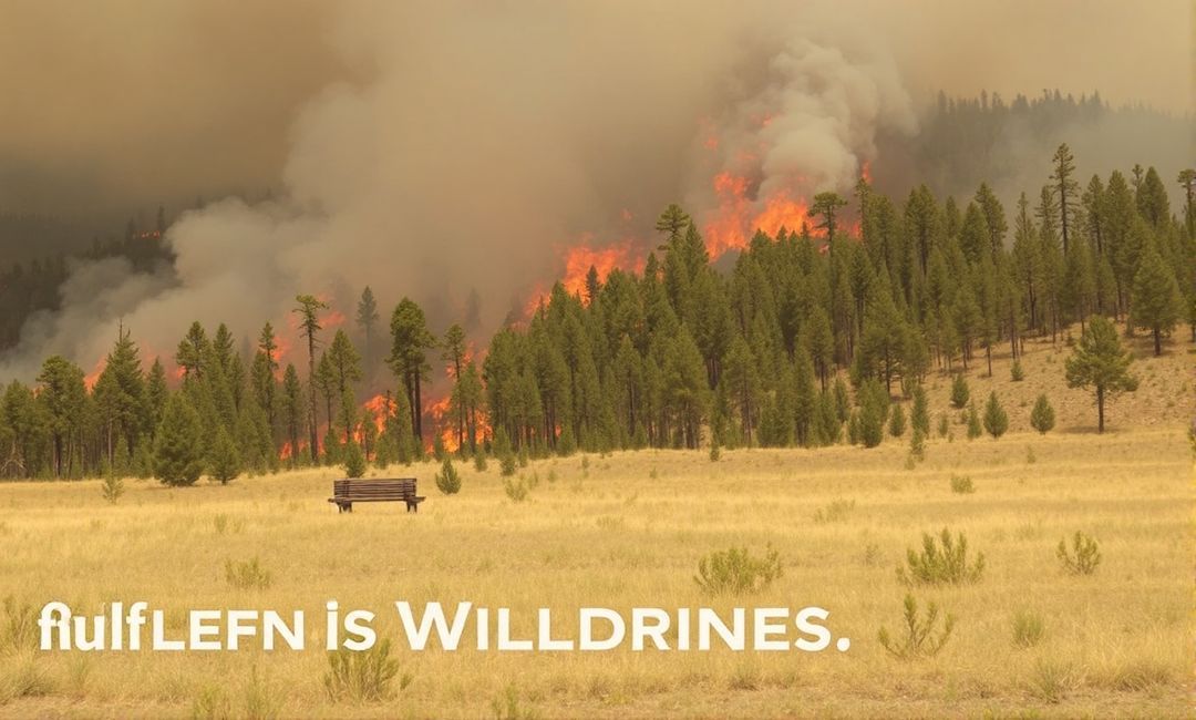 How does temperature influence wildfire risks