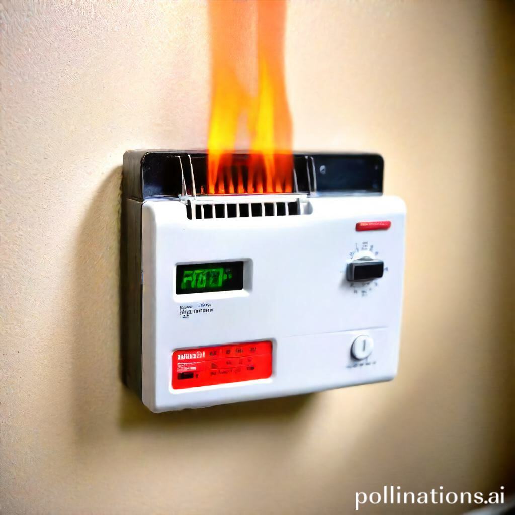 How does the thermostat of a radiant heater work?