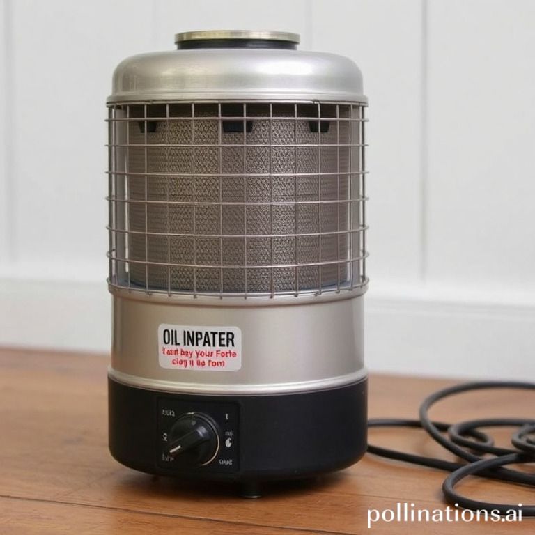 How much oil is needed for optimal operation of the portable oil heater?