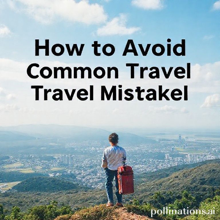 How to Avoid Common Travel Mistakes