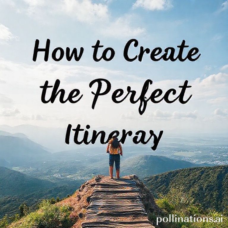 How to Create the Perfect Travel Itinerary