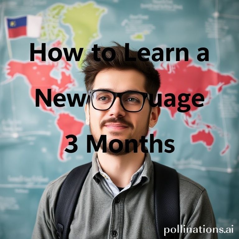 How to Learn a New Language in 3 Months