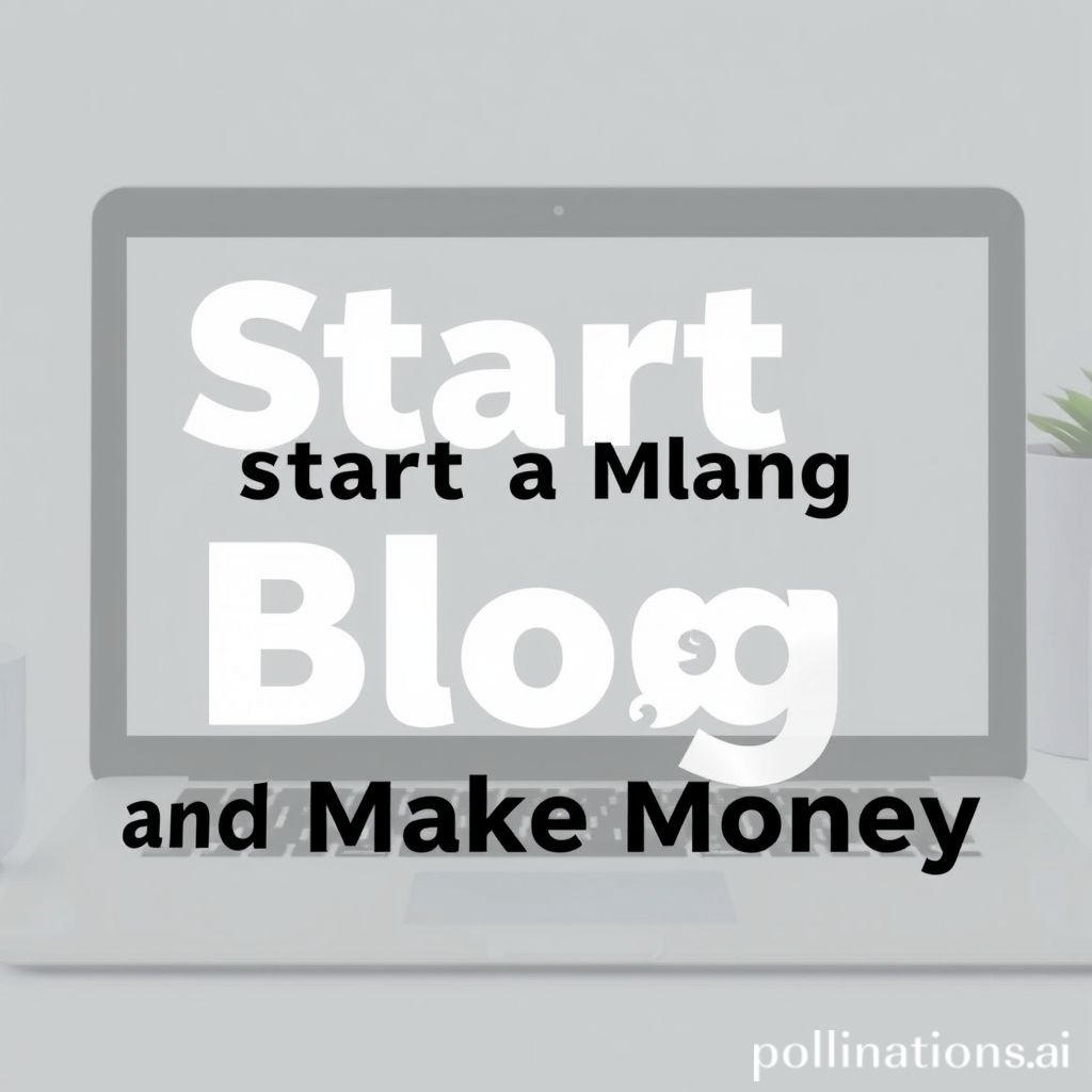How to Start a Blog and Make Money
