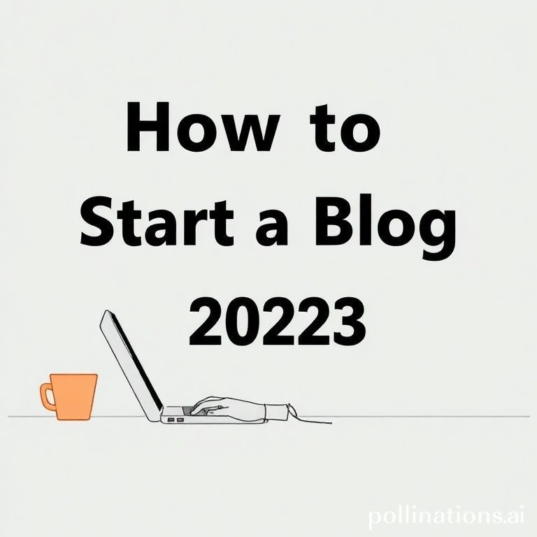 How to Start a Blog in 2023