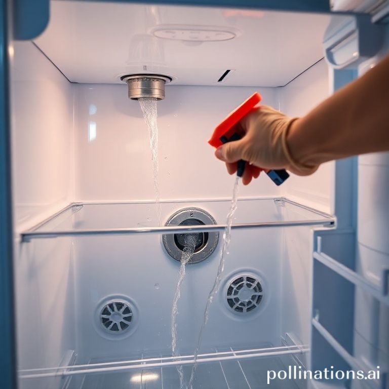 집에서 하는 냉장고 배수구 청소법