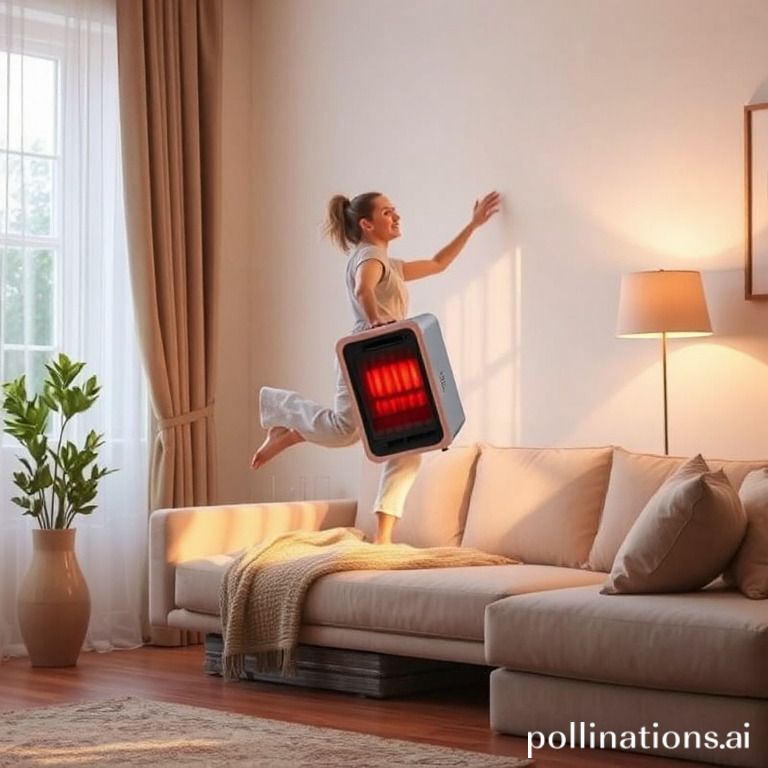 How to easily move an infrared portable heater?