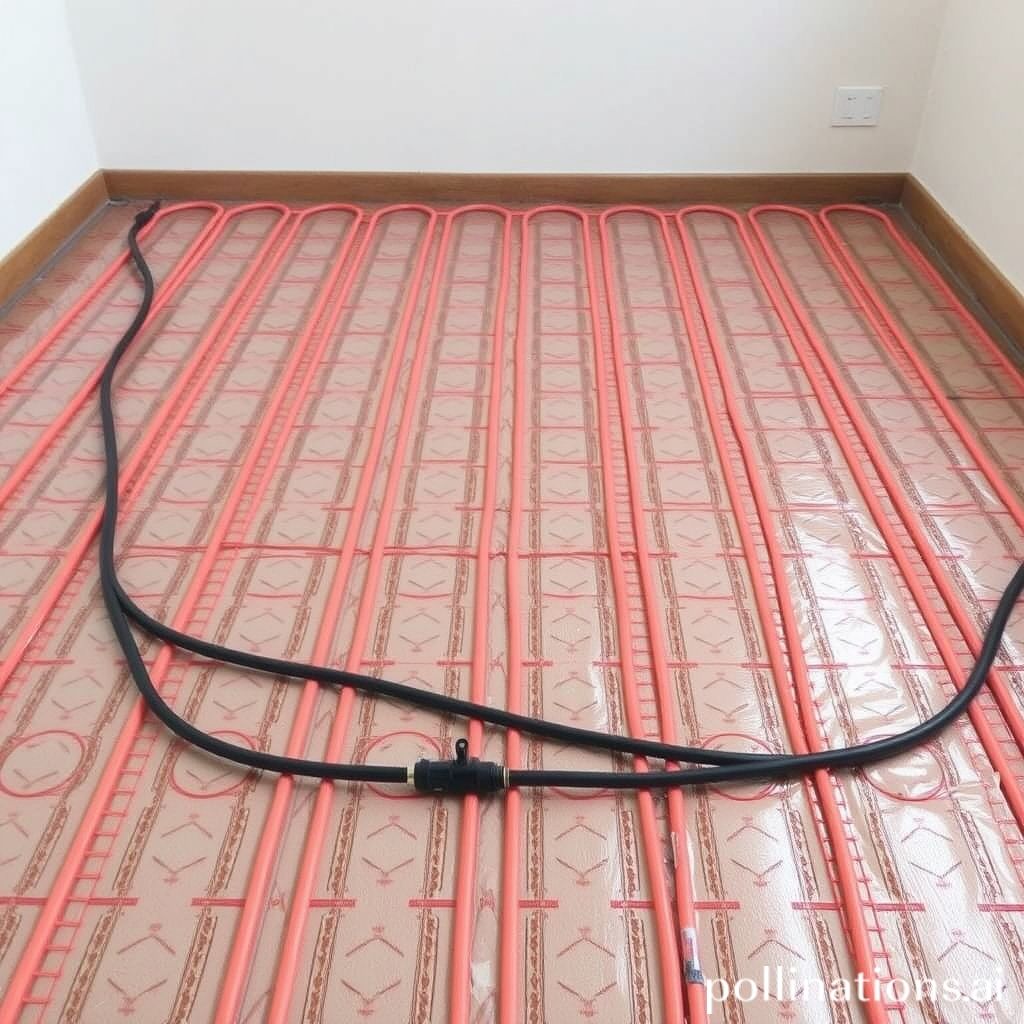 How to install hydronic heating under the floor?