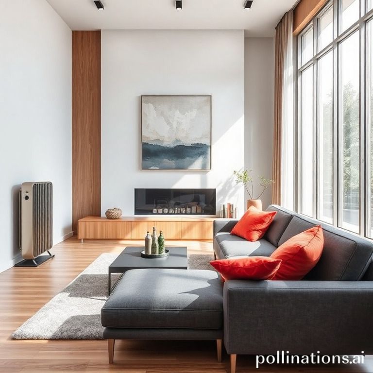 How to integrate a contemporary heater into a modern interior?