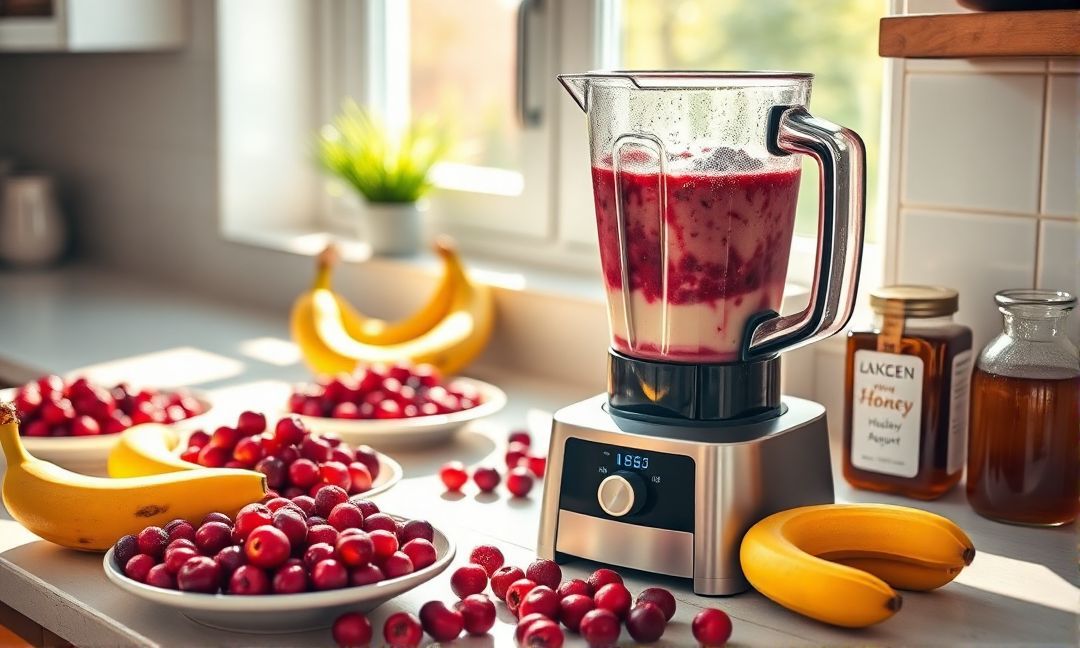 How to make cranberry juice berry smoothies