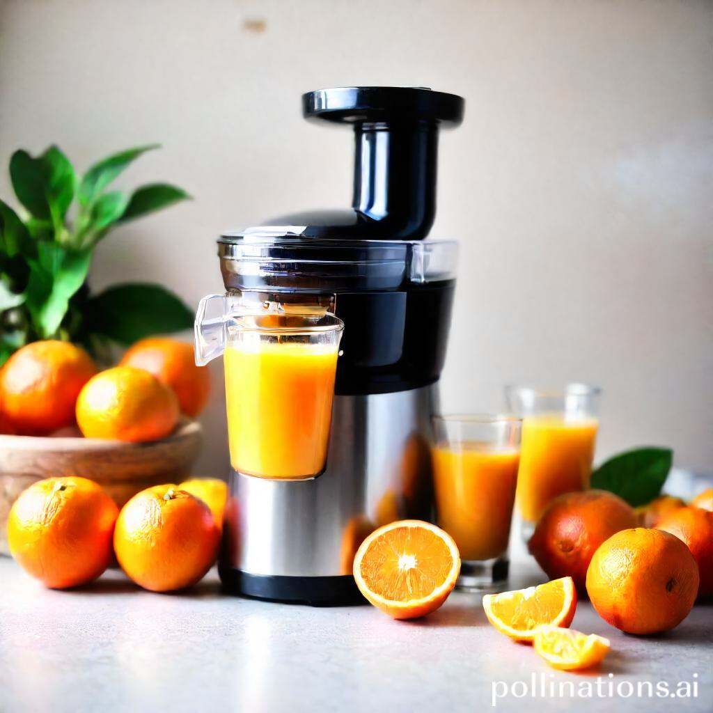 how to make orange juice with a juicer