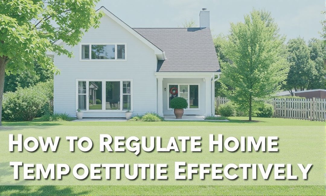 How to regulate home temperature effectively