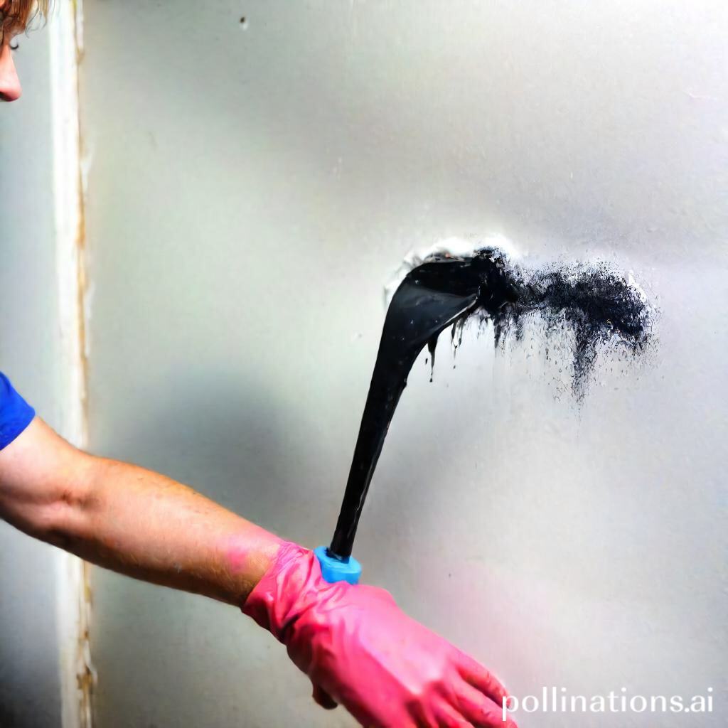 how to remove black mould from silicone sealant naturally