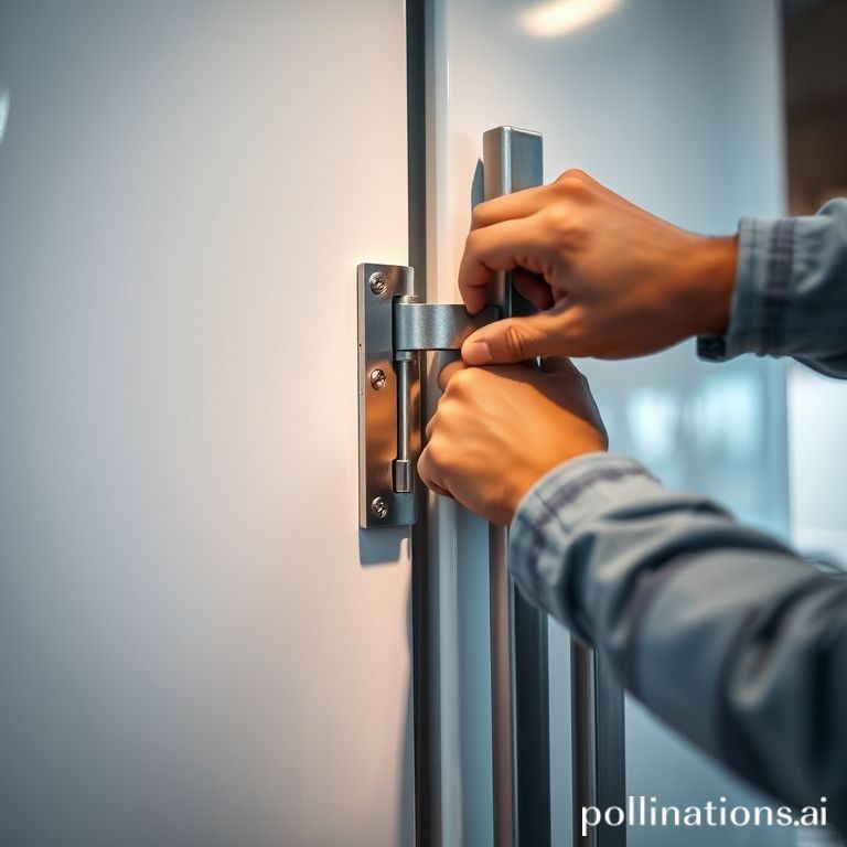 냉장고 문 경첩 교체하는 방법은?