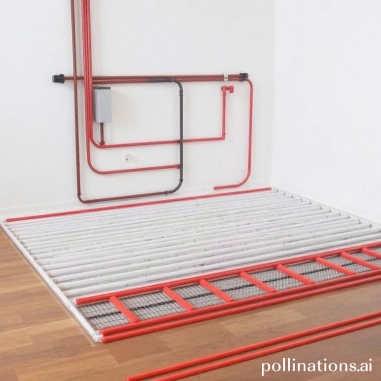 How to size the hydronic heating system under the floor?