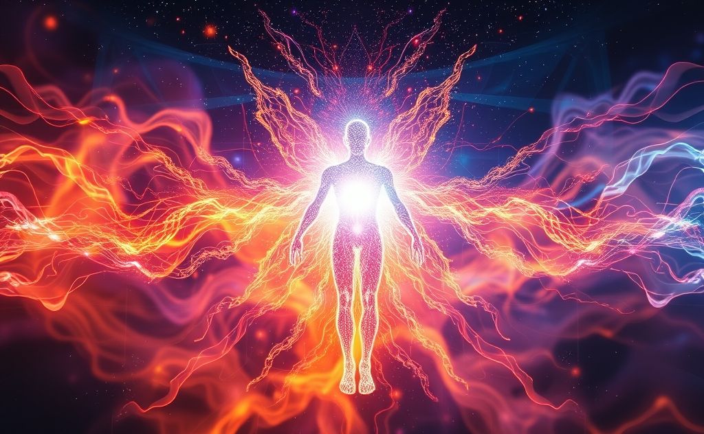 Human energy system with vibrant energy flow