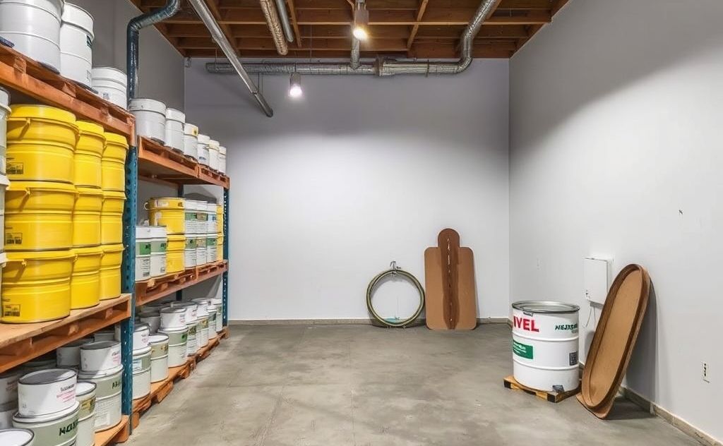Humidity control in paint storage solutions