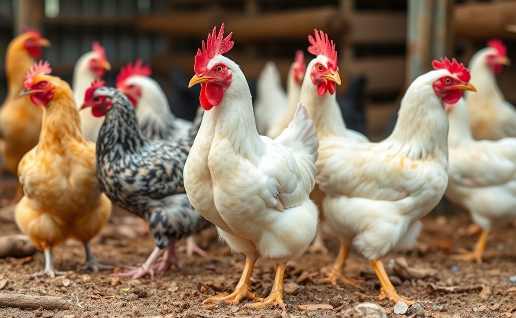 Hybrid chickens combine traits for better farming