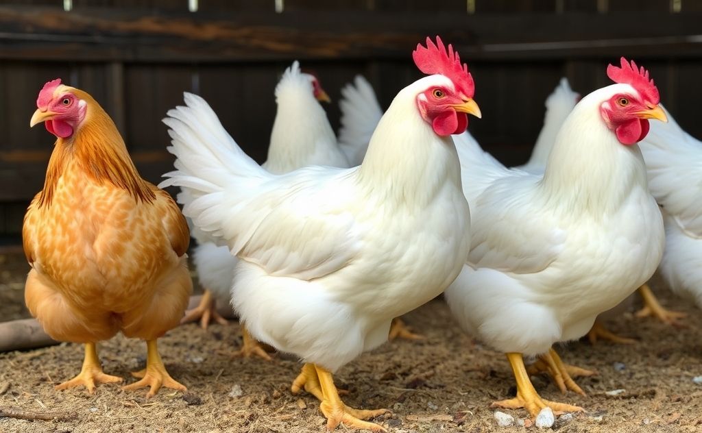 Hybrid layers big egg size chickens